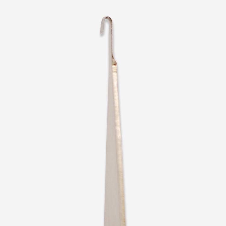 The #15 stainless steel carving tools that has a tiny round hook head that is great for sgraffito designs