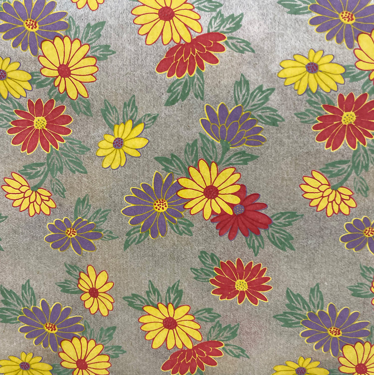 Chinese Clay Art - Underglaze Transfer Multi Daisies - 1 sheet