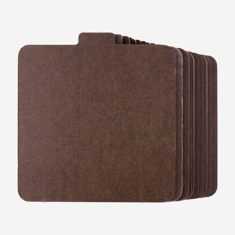 Set of 10 square bat inserts. 6.5" diameter