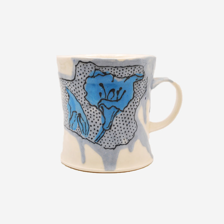 Cartoon Flower Mug by Stephen Ruby