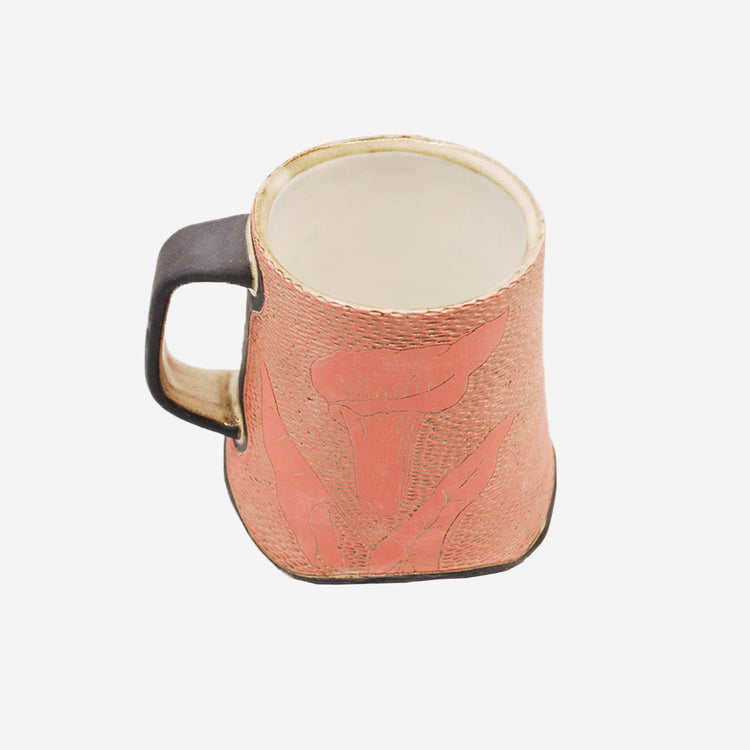 Pink and Black Mug by Stephen Ruby