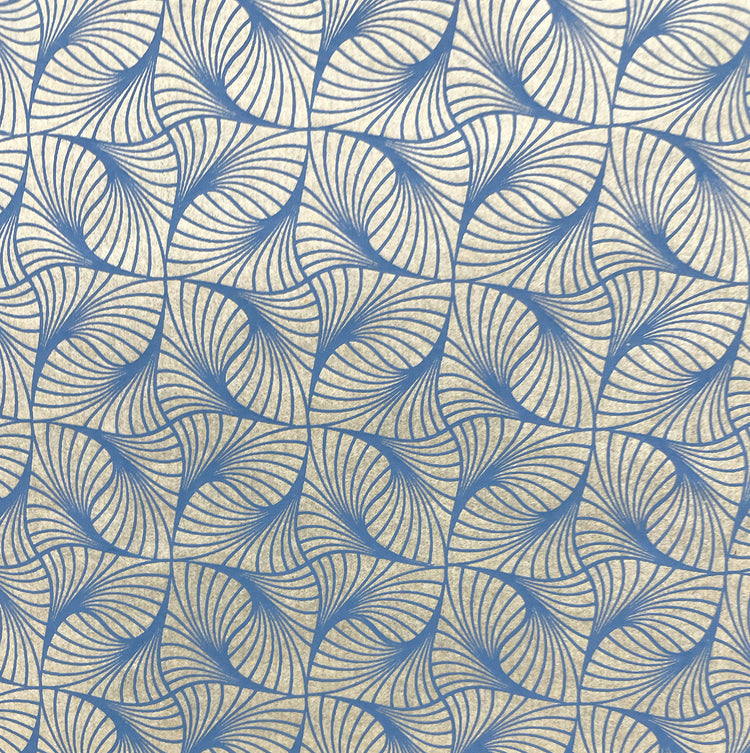 Chinese Clay Art - Underglaze Transfer Wave Pattern