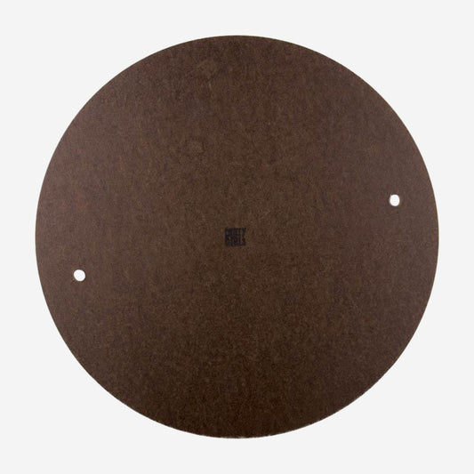 12.5 inch masonite throwing bat with bat pin holes for throwing on the wheel.