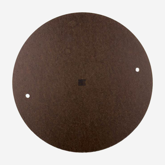 12.5 inch masonite throwing bat with bat pin holes for throwing on the wheel.