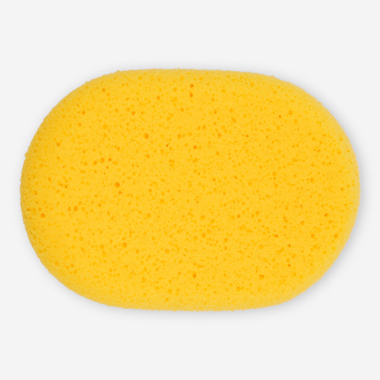 Large synthetic oval sponge thats great for cleanup.