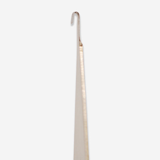The #15 stainless steel carving tools that has a tiny round hook head that is great for sgraffito designs