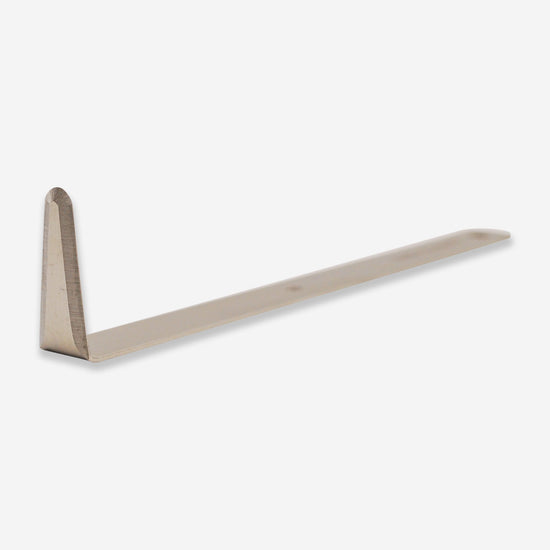 The #3 stainless steel tool has a long rounded head for trimming.