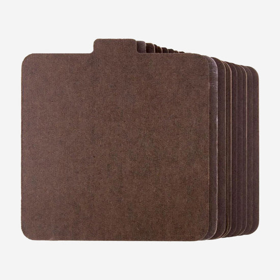 Set of 10 square bat inserts. 6.5" diameter